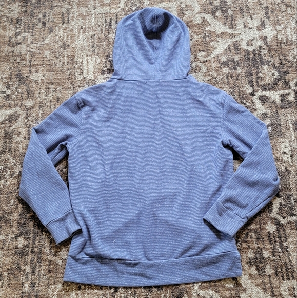 Champion Women's M Light Blue Striped Hoodie Workout Athletic Basic - Picture 5 of 5